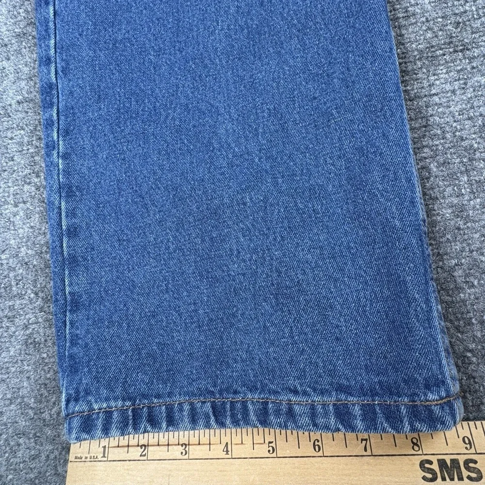 Pendleton Jeans Womens 18 Tall‎ 37x36 Blue Straight Distressed Americana Classic